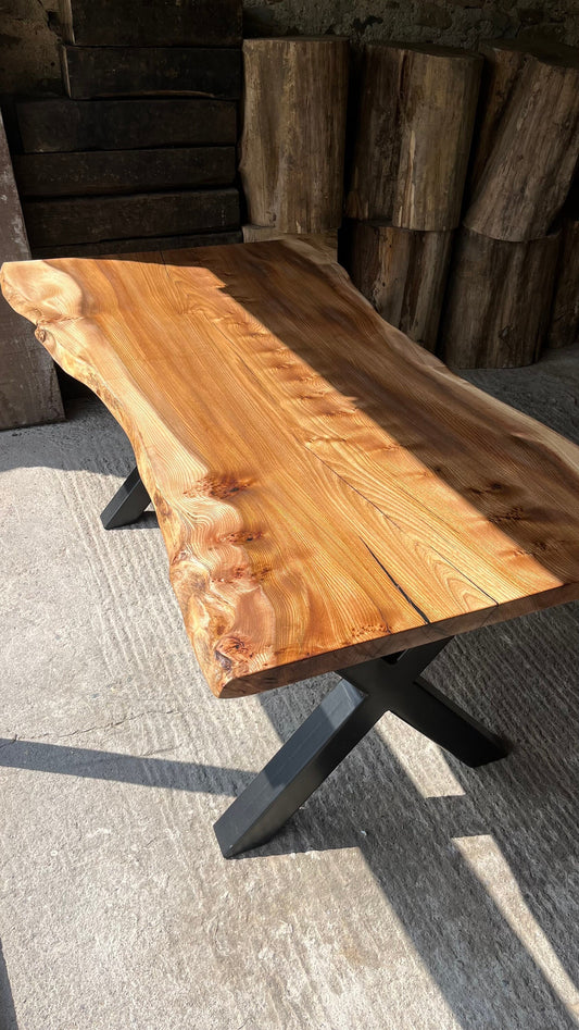 Elm dining table
