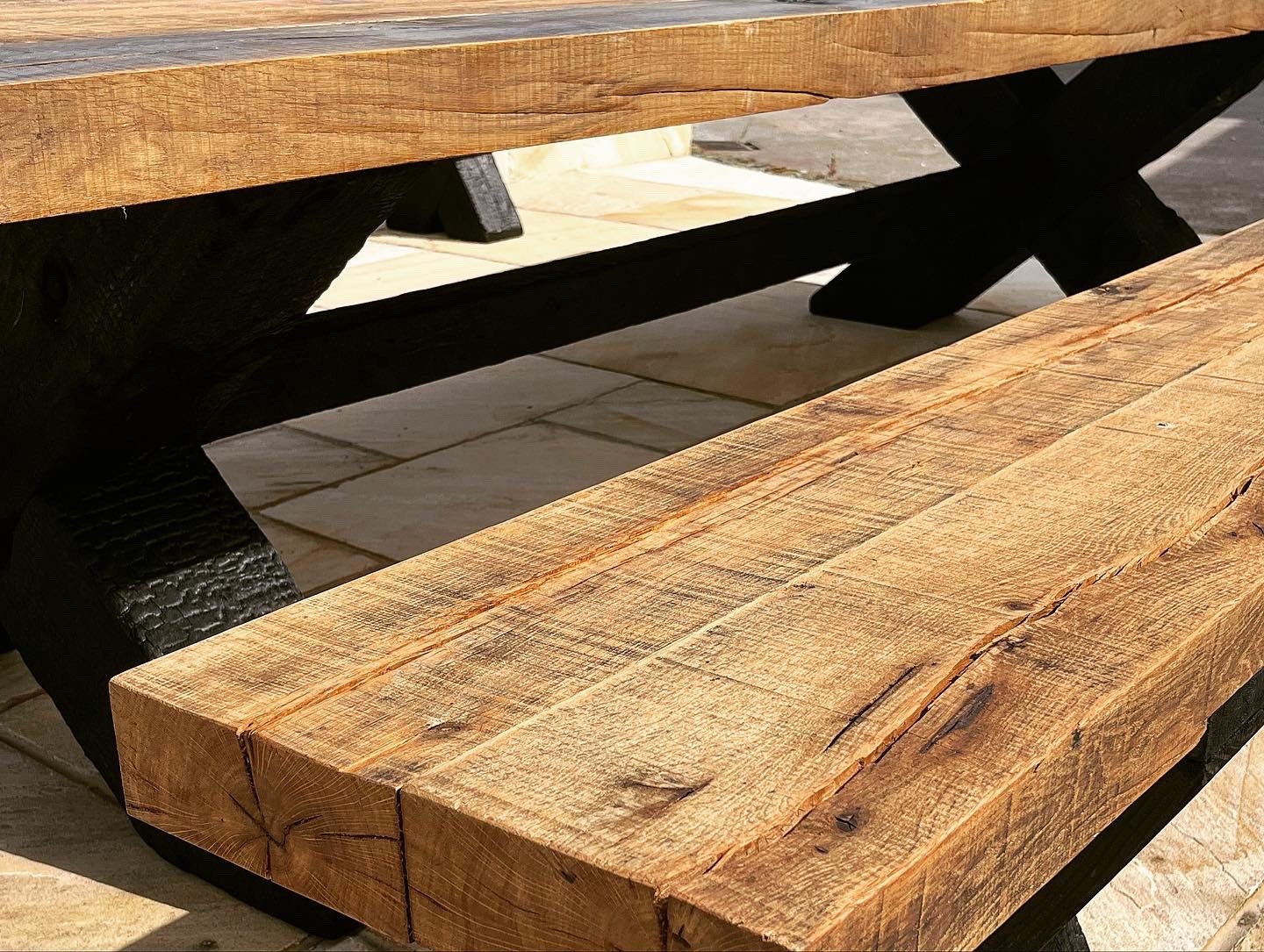 Rare Reclaimed French Oak Table