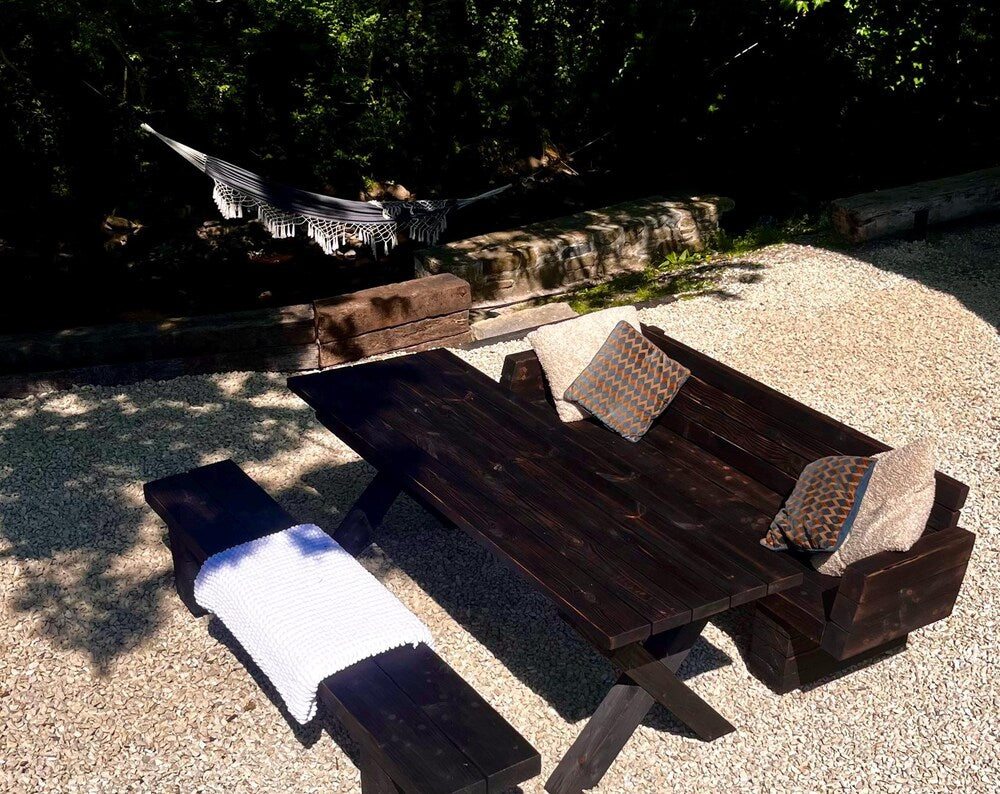 Shou Sugi Ban Pine outdoor set