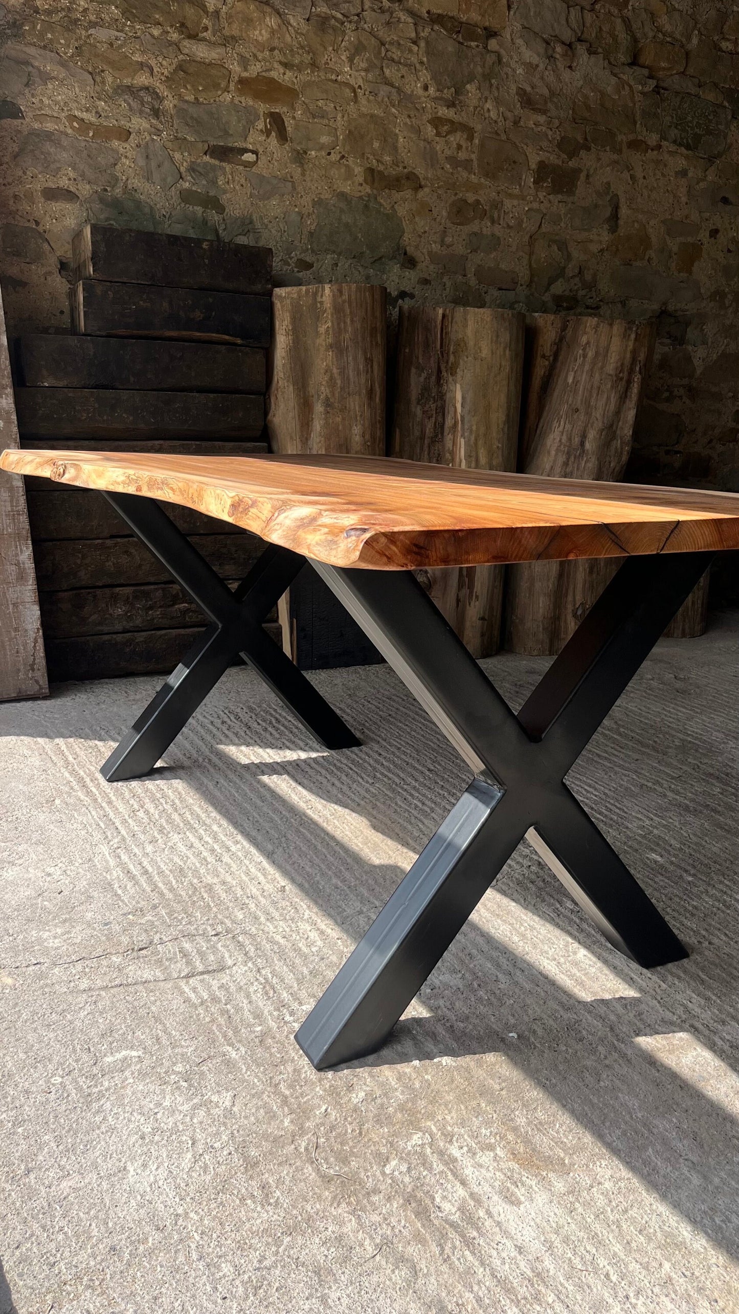 Elm dining table