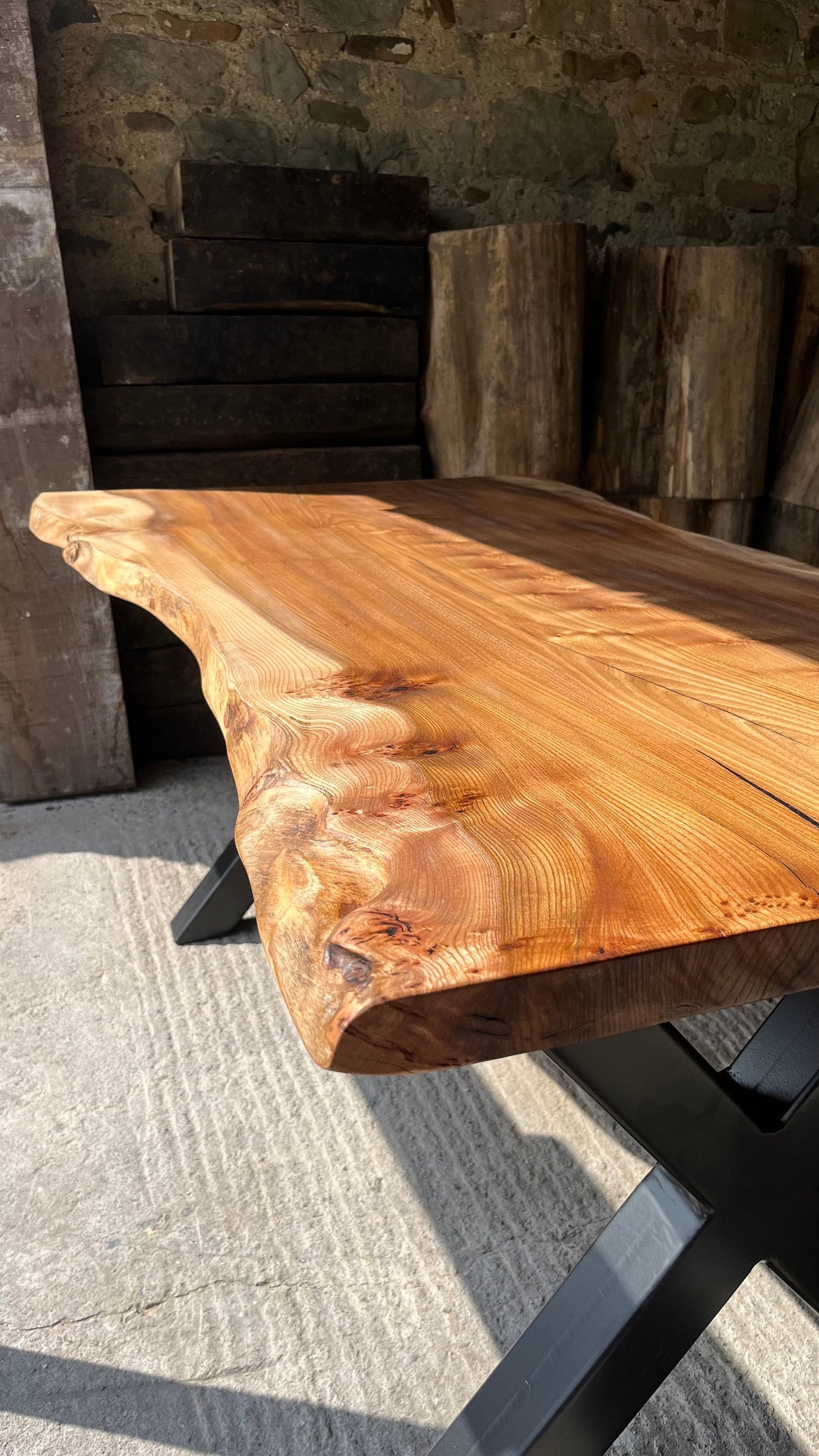 Elm dining table